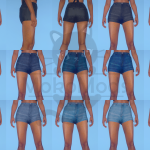 Highwaisted Shorts for MP Female 1.1