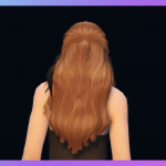Messy pinned-back long hairstyle for MP Female 1.1