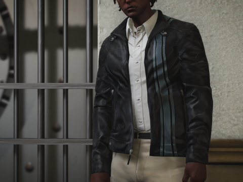 Opened Leather Jacket for MP Male 1.0