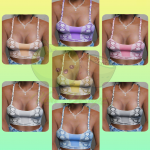 Snake print top for MP Female 1.0