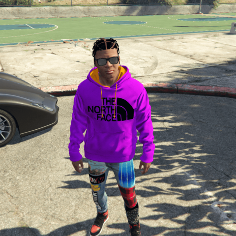 The North Face logo Hoodie Pack 1.1 – GTA 5 mod