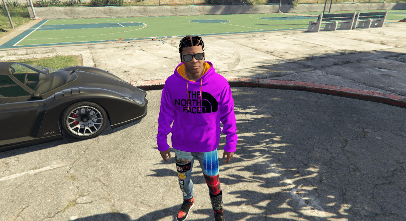 The North Face logo Hoodie Pack 1.1 – GTA 5 mod