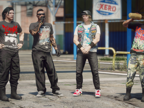 Metal/punk Shirt Pack for MP Male 1.0
