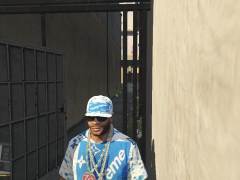 Blue Louis Vuitton supreme Outfit v1.0