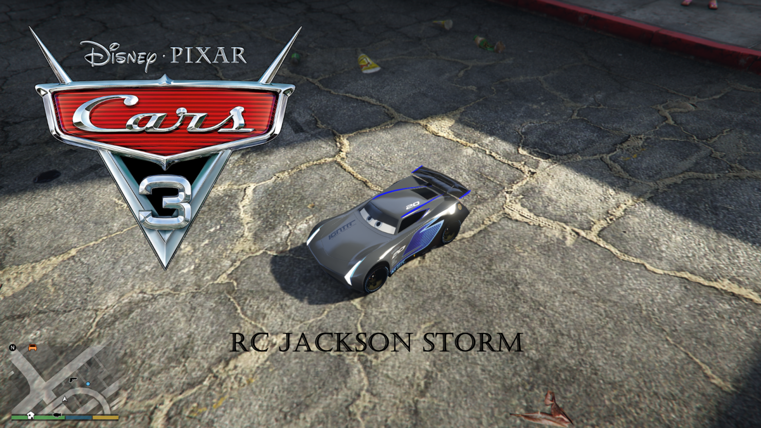 Cars3 Rc Jackson Storm Add On 0 1 Gta 5 Mod