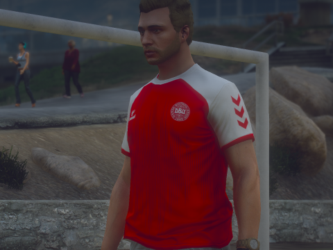 Christian Eriksen Denmark Euro 2020 Home Kit | Football Jersey [FiveM Ready] 1.0