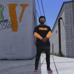 VLONE "DOUBLE LAYER TEE" For Franklin