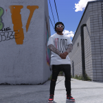 VLONE "DOUBLE LAYER TEE" For Franklin