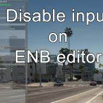 Disable input on ENB editor 1.0