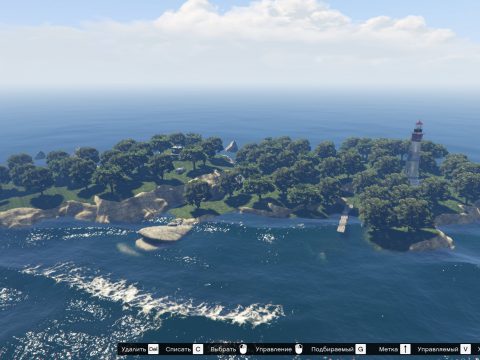Island With A Lighthouse 480x360 