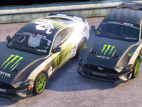 [2019 Ford Mustang GT] Monster Energy livery 2.0