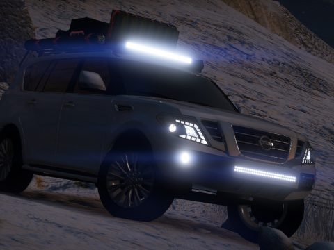 Nissan Patrol Platinum 2014 off road [Add-On | Extras]