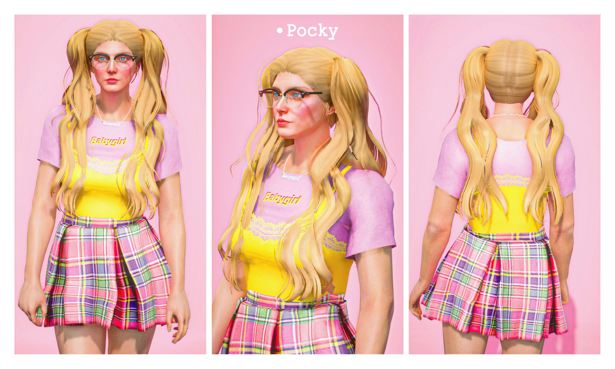 Twintail Hair for MP Female 1.0