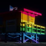 Vespucci Beach Pride Lifeguard Tower