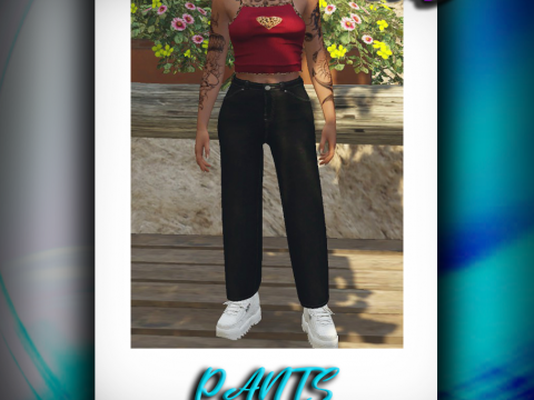 Wide Jeans for MP Female 1.0