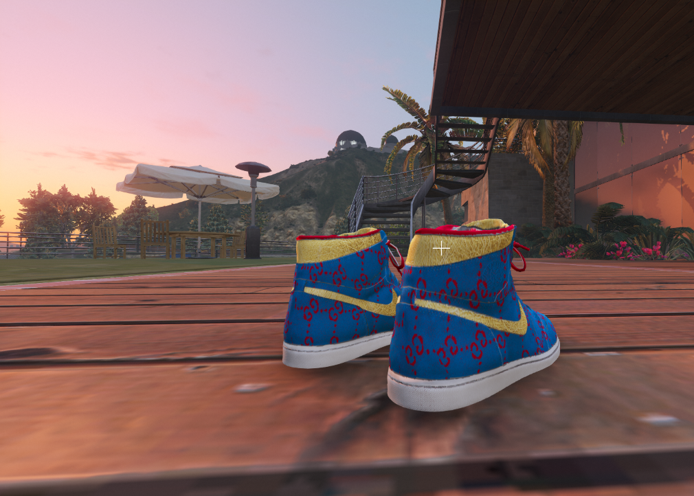 Off White x Louis Vuitton x CEEZE Air Jordan 1 for Franklin 2.0 – GTA 5 mod