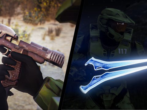Halo 4 Energy Sword & Halo CE Magnum Weapon Pack [Animated] 1.0