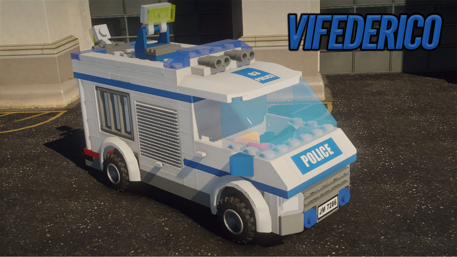 lego police car transporter