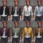 Recolored denim jacket for MP Female 1.1