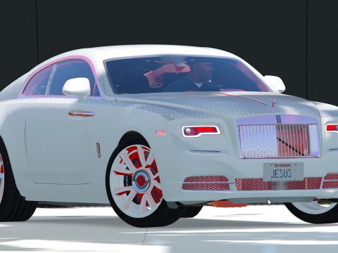 Rolls Royce - wraith 19 Red N White N Black custom Texture 1.01