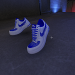 Air Force 1 Blue Bandana Customs for Franklin 1.0