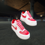 Air Force 1 Red Bandana Customs For Franklin 1.0