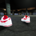 Air Force 1 Red Bandana Customs For Franklin 1.0