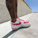 Air Force 1 Red Bandana Customs For Franklin 1.0