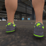 Air Force 1 Slime Green and Black Customs for Franklin 1.0
