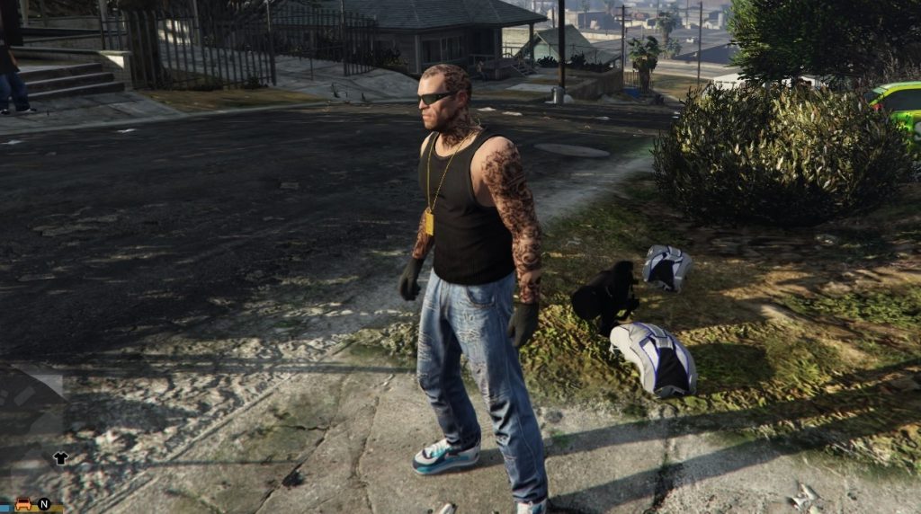 Black Sleeveless Shirt / Tank Top For Trevor – GTA 5 mod