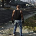Black Sleeveless Shirt / Tank Top For Trevor