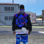Black Tru Religion jean jacket (For Rollin 30 Crips) v1.0