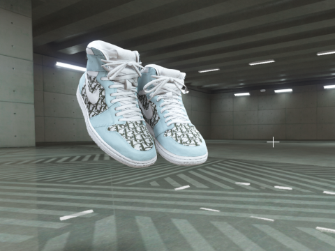 Dior x Nike Custom Air Jordan 1s for Franklin 1.0