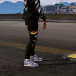 Palm Angels "Flames Cap" Strapped to jeans 1.0