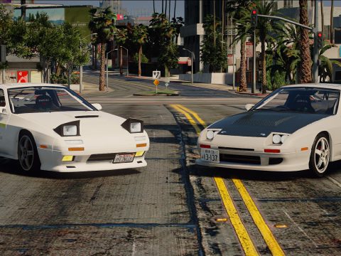 Initial D style tuning parts for 1990 Mazda SAVANNA RX-7 ∞ III (FC3S) 1.0