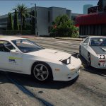 Initial D style tuning parts for 1990 Mazda SAVANNA RX-7 ∞ III (FC3S) 1.0