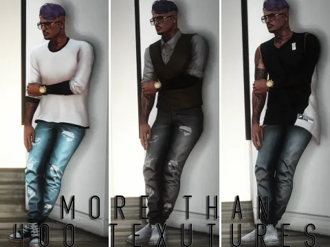 More Than 400 Textures For MP Male