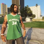 NBA Giannis Antetokounmpo Milwaukee Bucks Jersey For MP Male 1.0