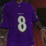 NFL Baltimore Ravens Lamar Jackson 4k jersey 1.0