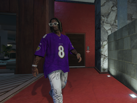 NFL Baltimore Ravens Lamar Jackson 4k jersey 1.0