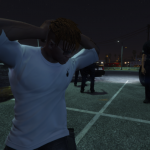 Off white shirt and "juice wrld's tatoo' for Franklin 0.1