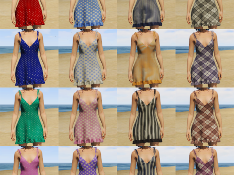 Summer Dress Textures for MP Female 1.0