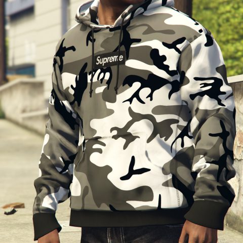 Supreme & Lv Box Hoodie for MP Male [Brown][SP / FiveM] 1.0 – GTA 5 mod