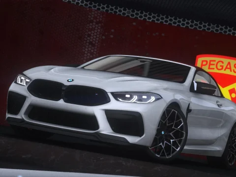 2021 BMW M8 F91 Competition Convertible [Animated Roof] [Add-On] 2.0 Only GTAV plate