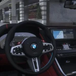 2021 BMW M8 F91 Competition Convertible [Animated Roof] [Add-On] 2.0 Only GTAV plate