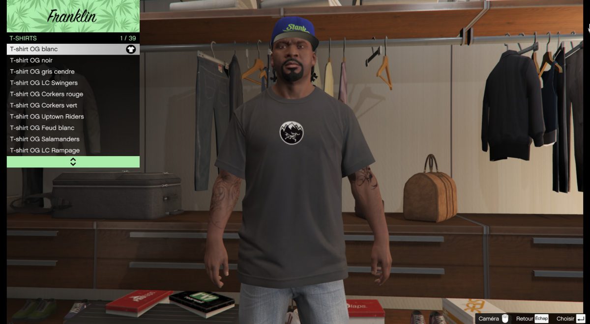 Arc'teryx Academy T-shirt for Frankin – GTA 5 mod