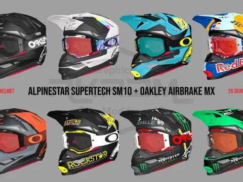 Alpinestar Supertech SM10 + Oakley Airbrake MX 1.0
