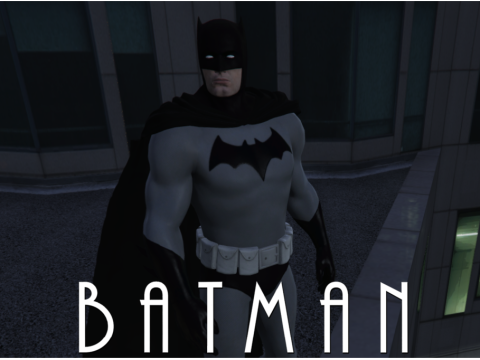 Batman Arkham Knight v8 Suit White Gold and Black Recolor 