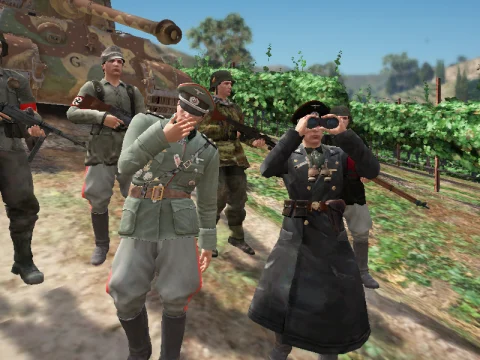 German WWII Army outfits for MP Male