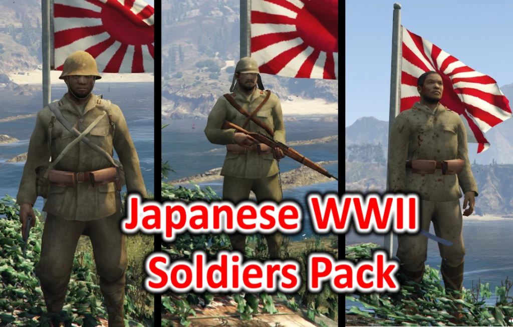 Japanese WW2 / WWII Soldiers Pack (COD WAW)  – GTA 5 mod